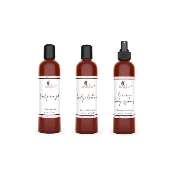 Bath Bundle: Body Wash, Body Lotion and Body Spray (4 oz Each)