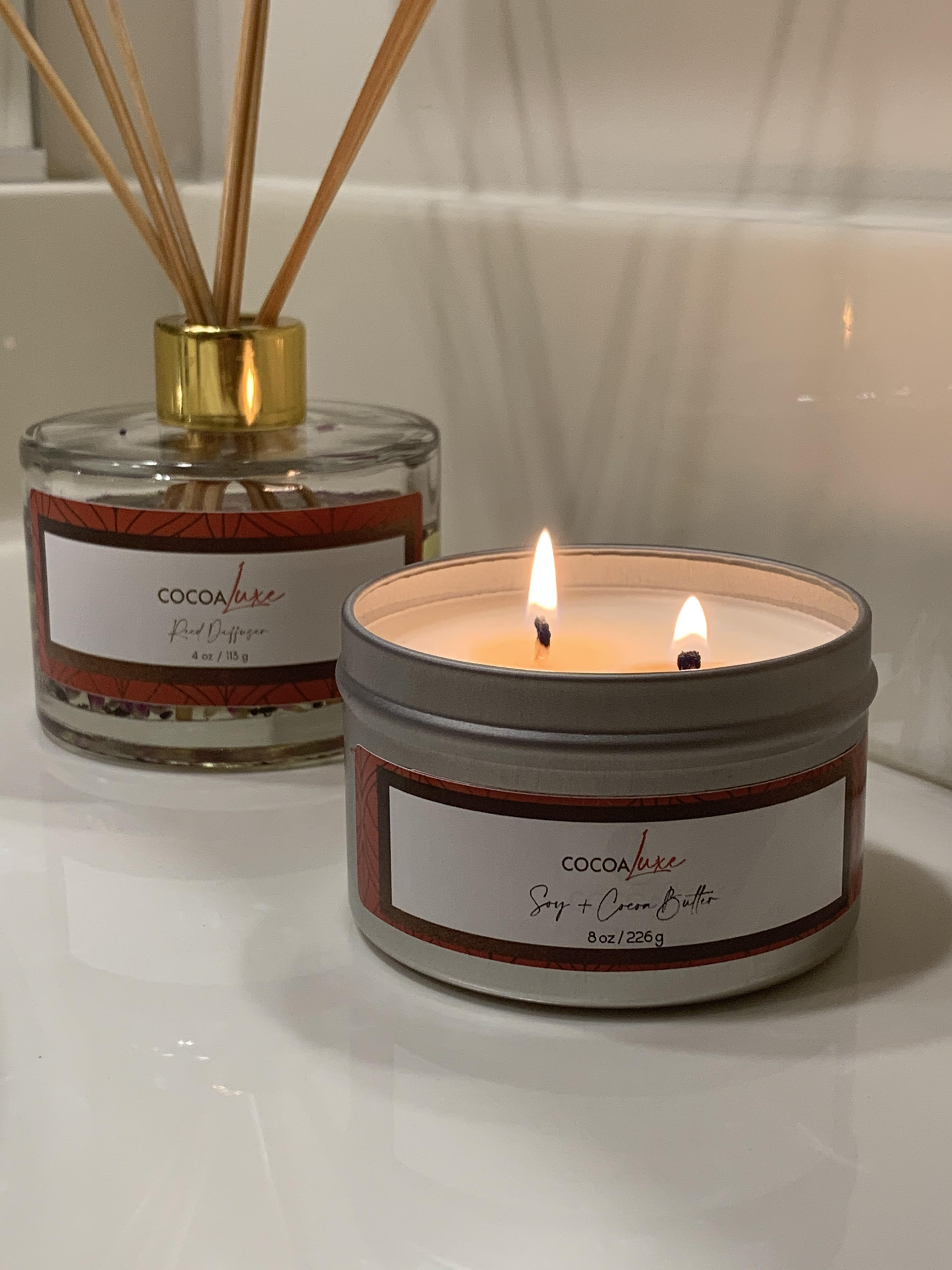 Amber - Cocoa Butter Candle 140g – Corineus Candles